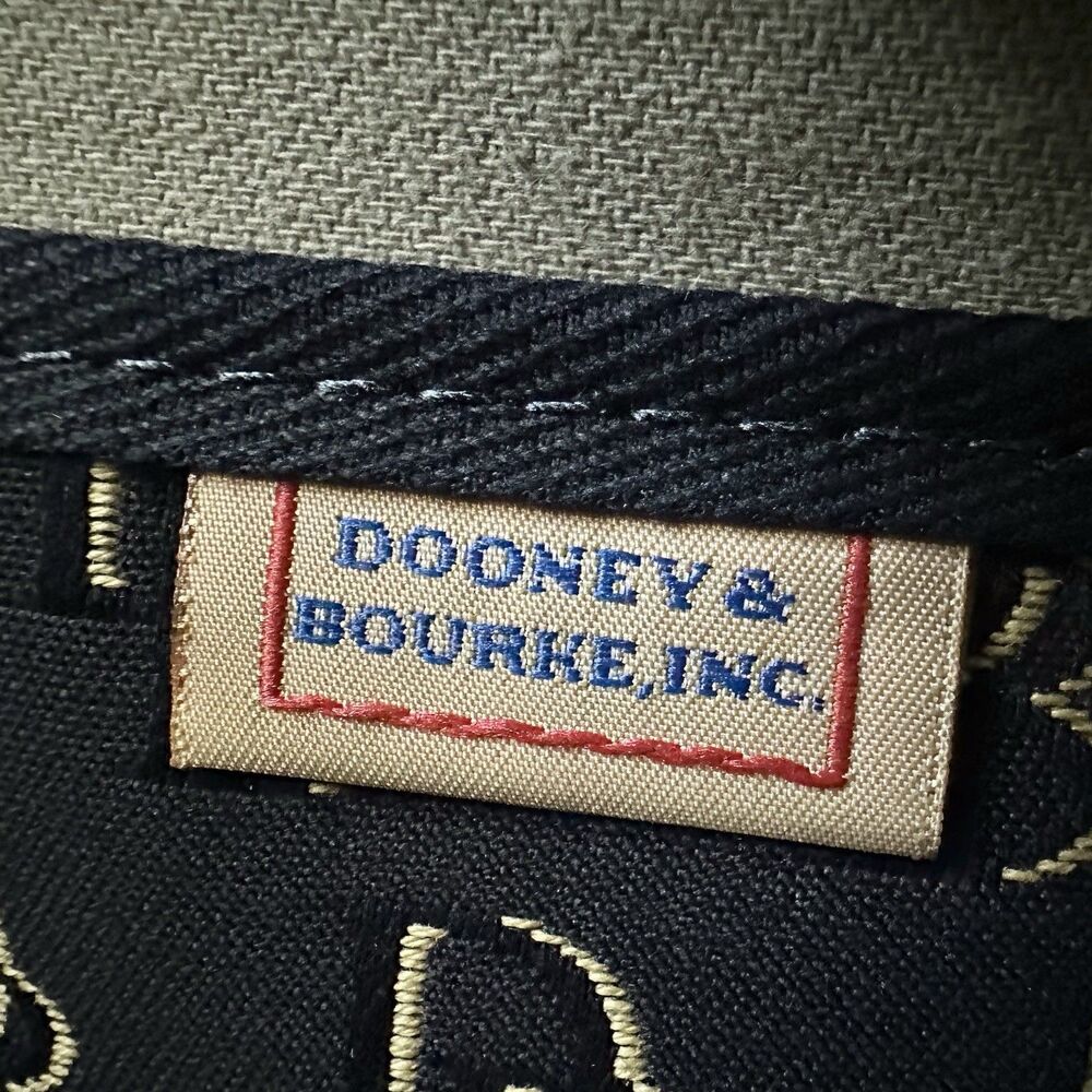 Dooney And Bourke Vintage Signature Shoulder Handbag Purse Monogram Gray Y2K - Picture 5 of 9